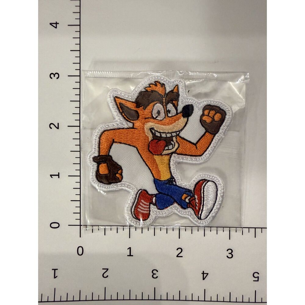Crash Bandicoot Iron On Patch - 3 in x 3 in